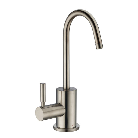 Whitehaus WHFH-H1010-BN Point of Use Instant Hot Water Drinking Faucet with Traditional Swivel Spout