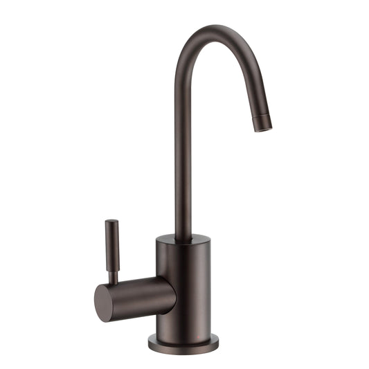 Whitehaus WHFH-H1010-ORB Point of Use Instant Hot Water Drinking Faucet with Gooseneck Swivel Spout