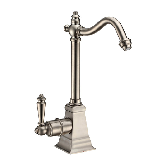 Whitehaus WHFH-H2011-BN Point of Use Instant Hot Water Drinking Faucet with Traditional Swivel Spout