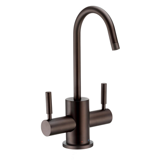 Whitehaus WHFH-HC1010-ORB Point of Use Instant Hot/Cold Water Drinking Faucet with Gooseneck Swivel Spout