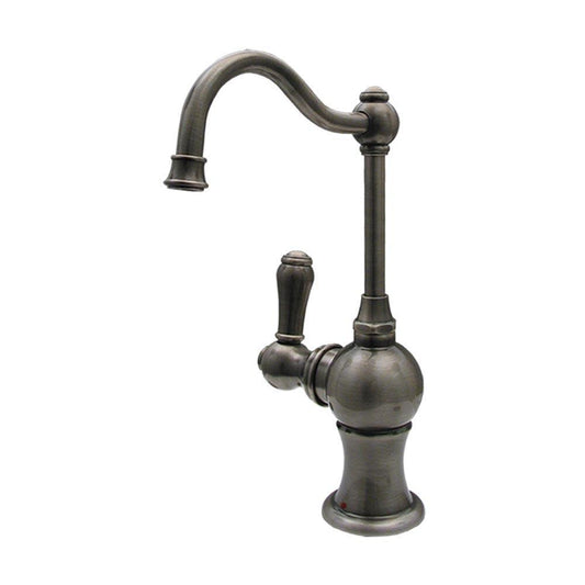 Whitehaus WHFH3-H4131-BN Point of Use Instant Hot Water Faucet with Traditional Spout and Self Closing Handle