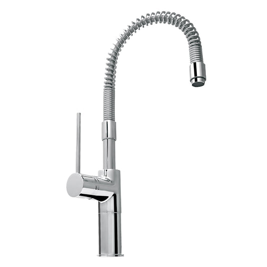 Whitehaus WHLX78558-C Metrohaus Commercial Single Lever Kitchen Faucet with Flexible Spout