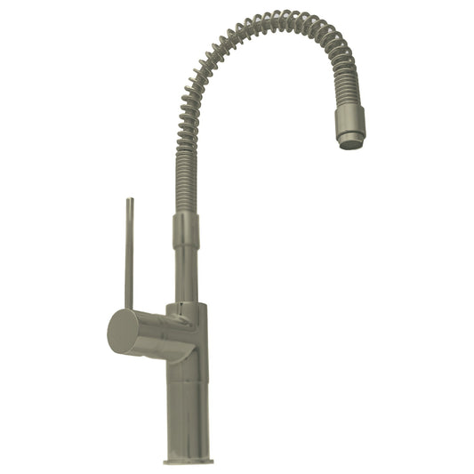 Whitehaus WHLX78558 Metrohaus Commercial Single Lever Kitchen Faucet with Flexible Spout
