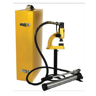 Whitehaus WHNSH8 Hydraulic Manual Hole Punching Machine for Use with Stainless Steel Up To 1 1/2 Mm Thick
