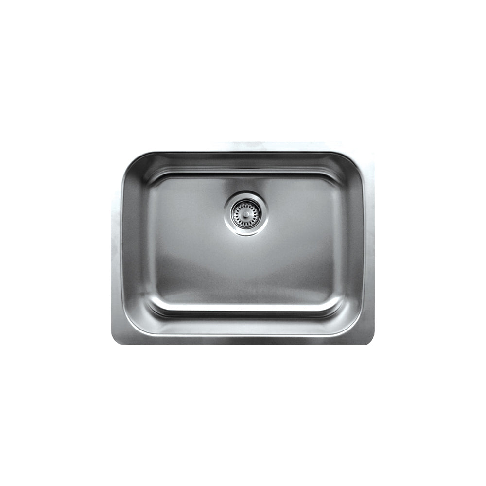 Whitehaus WHNU2318 Noah'S Collection Brushed Stainless Steel Single Bowl Undermount Sink