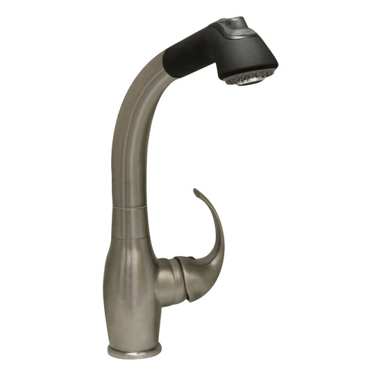 Whitehaus WHUS566-BNB Metrohaus Single Lever Kitchen Faucet with Pull-Out Spray Head