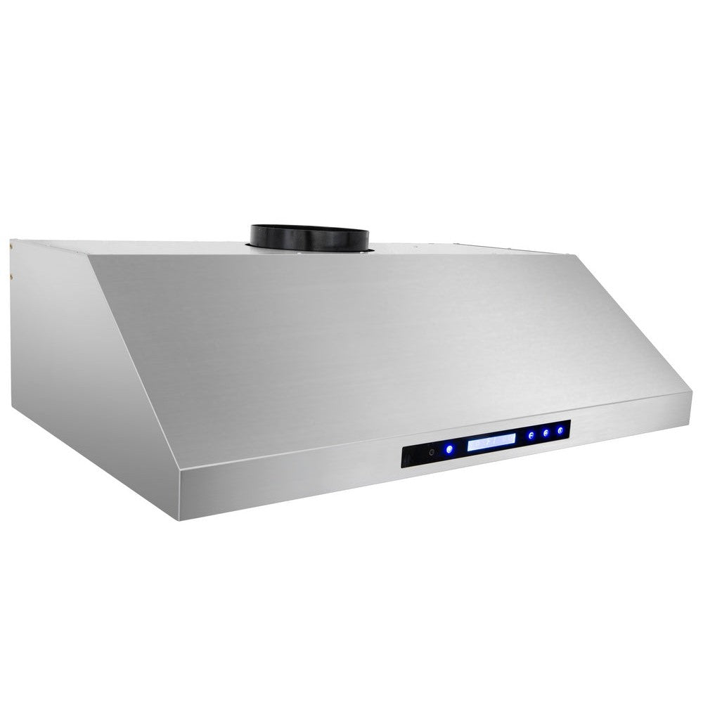 XtremeAir Pro-X Series 30" Non-Magnetic Stainless Steel Under Cabinet Range Hood Square Corner With Grease Drain Tunnel