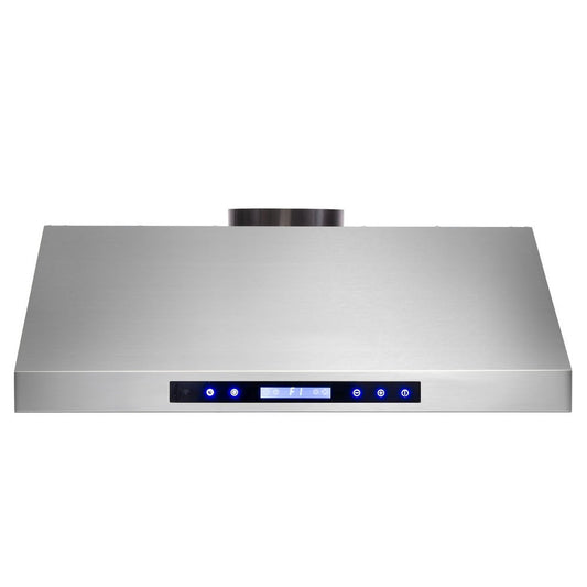 XtremeAir Pro-X Series 30" Non-Magnetic Stainless Steel Under Cabinet Range Hood Square Corner With Grease Drain Tunnel