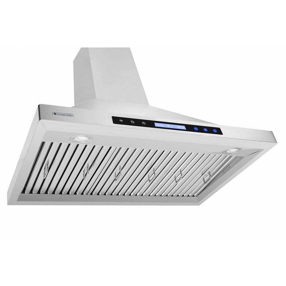 XtremeAir Pro-X Series 30" Non-Magnetic Stainless Steel Wall Mount Range Hood Step Front Body With Grease Drain Tunnel