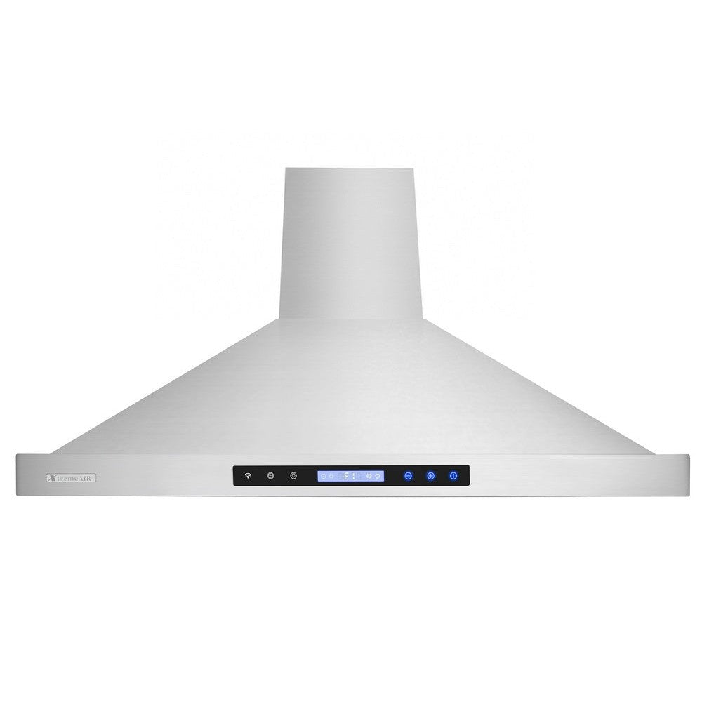 XtremeAir Pro-X Series 30" Non-Magnetic Stainless Steel Wall Mount Range Hood Step Front Body With Grease Drain Tunnel