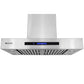 XtremeAir Pro-X Series 30" Non-Magnetic Stainless Steel Wall Mount Range Hood T-Shape Body With Grease Drain Tunnel