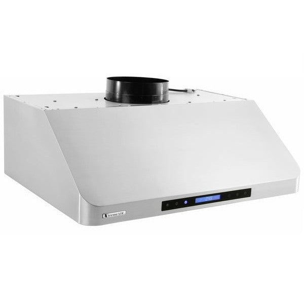 XtremeAir Pro-X Series 36" Non-Magnetic Stainless Steel Under Cabinet Range Hood Radius Corner With Grease Drain Tunnel