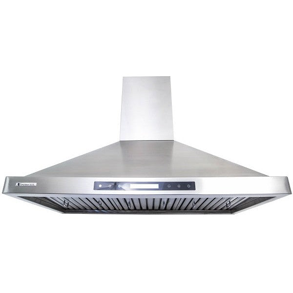 XtremeAir Pro-X Series 36" Non-Magnetic Stainless Steel Wall Mount Range Hood Step Front Body With Grease Drain Tunnel