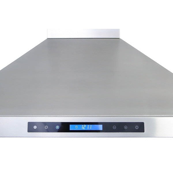 XtremeAir Pro-X Series 36" Non-Magnetic Stainless Steel Wall Mount Range Hood Step Front Body With Grease Drain Tunnel