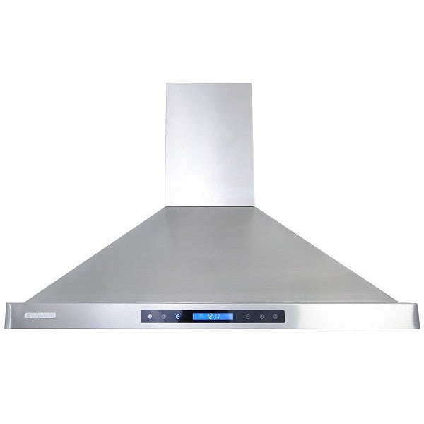 XtremeAir Pro-X Series 36" Non-Magnetic Stainless Steel Wall Mount Range Hood Step Front Body With Grease Drain Tunnel