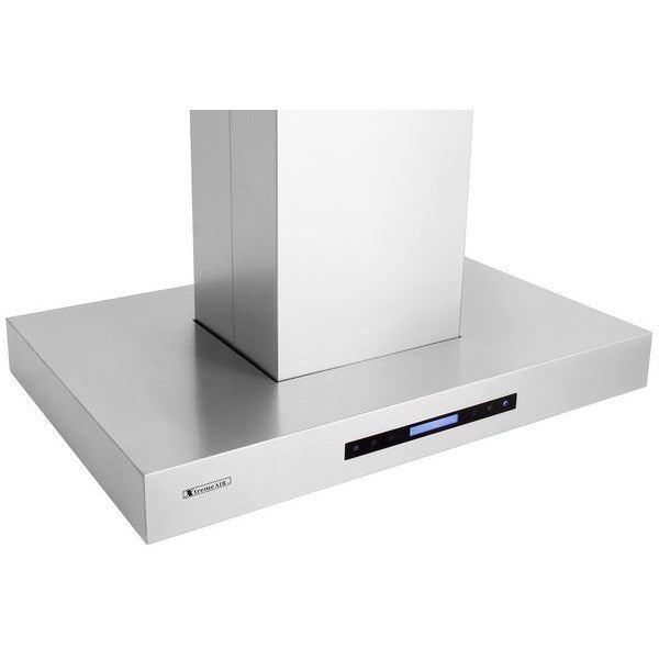 XtremeAir Pro-X Series 42" Non-Magnetic Stainless Steel Island Mount Range Hood T-Shape Body With Grease Drain Tunnel