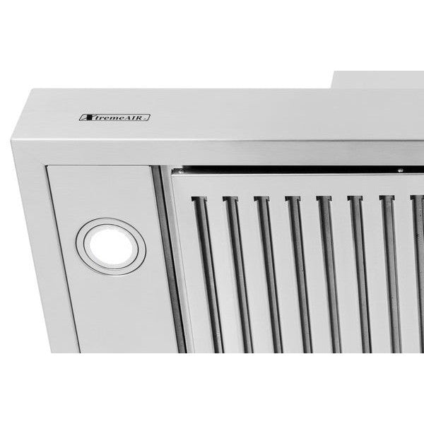 XtremeAir Pro-X Series 48" Non-Magnetic Stainless Steel Island Mount Range Hood T-Shape Body With Grease Drain Tunnel