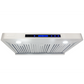 XtremeAir Pro-X Series Slim 30" Non-Magnetic Stainless Steel Under Cabinet Range Hood Radius Corner With Grease Drain Tunnel