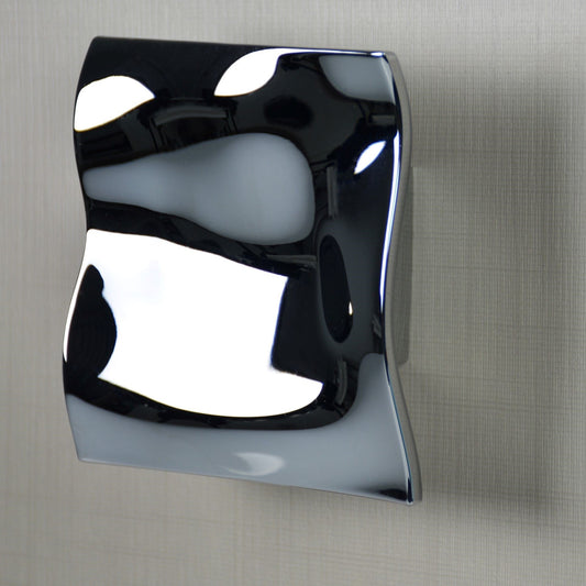 ZEN Design Acqua Di Zen 4" Polished Chrome Pull Rope Hook Large Single Door Knob