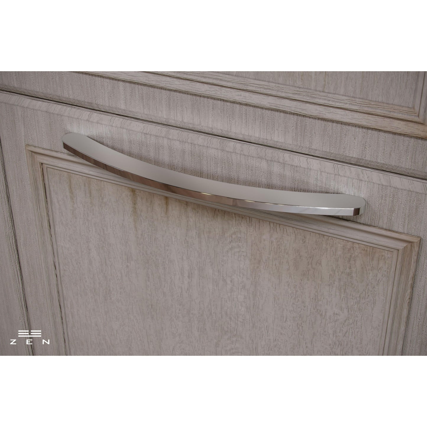 ZEN Design Bay 18" Polished Stainless Steel Centers Cabinet Handle