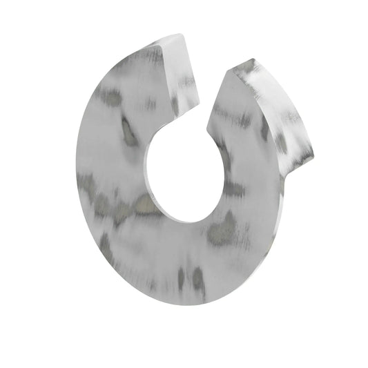 ZEN Design Caiapo 1" Brushed White Center Cabinet Knob