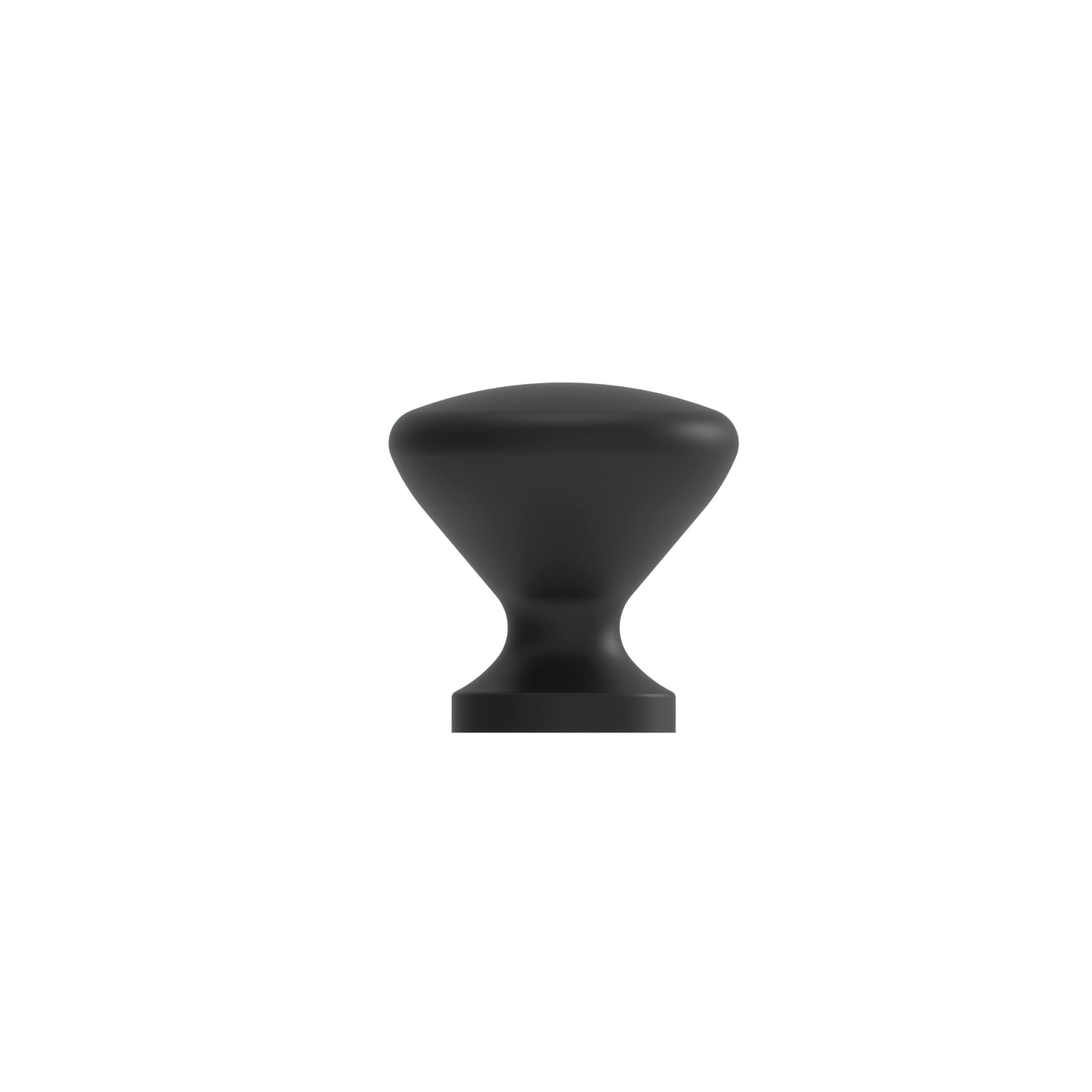 ZEN Design Cup 1" Diameter Matte Black Single Hole Cabinet Knob
