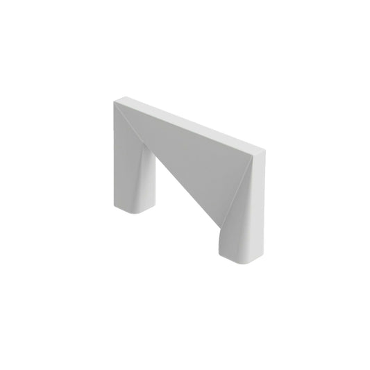 ZEN Design Orvietto 1" White Center Cabinet Knob