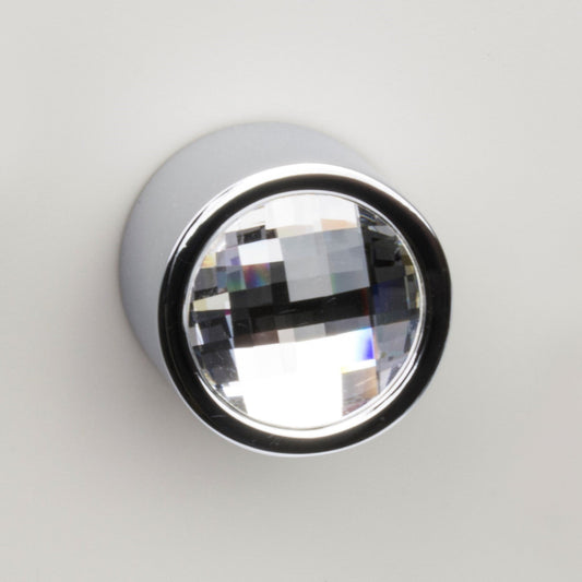 ZEN Design Radio 1" Diameter Chrome Diamond Cabinet Knob