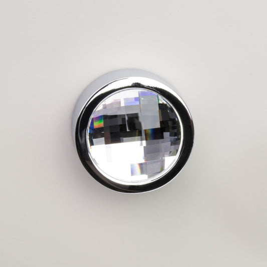 ZEN Design Radio 2" Diameter Chrome Diamond Cabinet Knob
