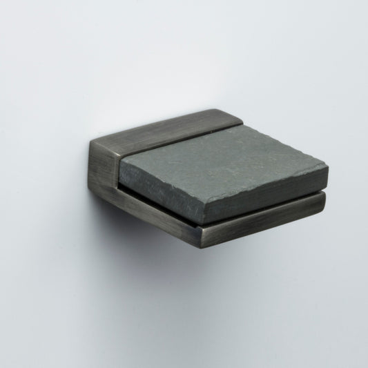 ZEN Design Scandinavia 1" Antique Nickel Center Cabinet Stone Knob