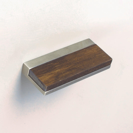 ZEN Design Scandinavia 2" Centers Brushed Nickel Cabinet Wood Handle