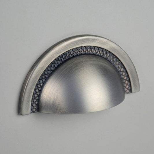 ZEN Design Shell 3" Brushed Nickel Center Cabinet Handle