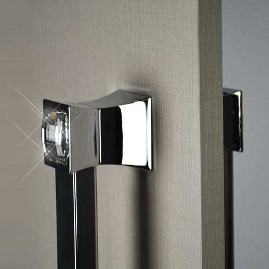 ZEN Design Vitta 22" x 2" Stainless Diamond Chrome Back to Back Door Pull