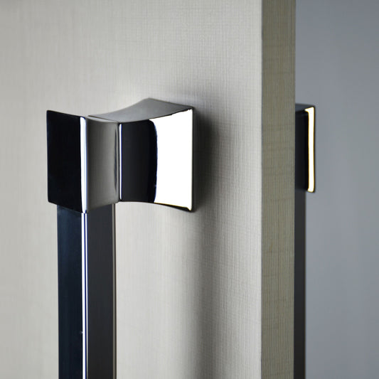 ZEN Design Vitta 33" x 2" Stainless Chrome Back to Back Door Pull