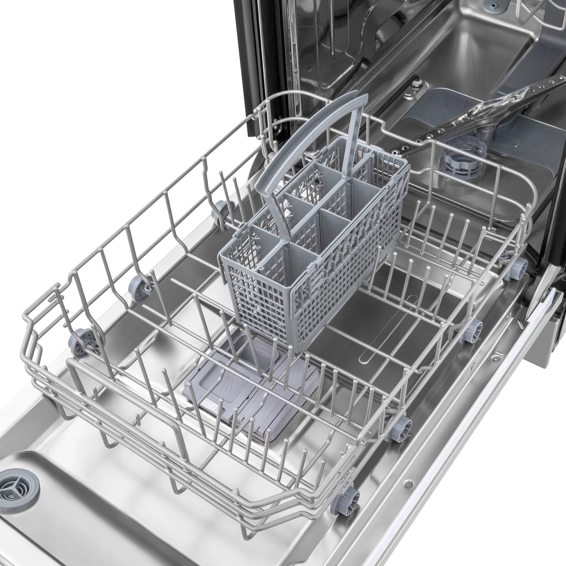 ZLINE 18" Custom Panel Ready Top Control Dishwasher With Stainless Steel Tub