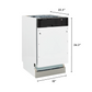 ZLINE 18" Tallac Custom Panel Ready Top Control Dishwasher With Stainless Steel Tub and 3rd Rack