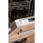 ZLINE 18" Unfinished Wood Top Control Dishwasher With Stainless Steel Tub and Modern Style Handle