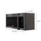 ZLINE 1.5 cu. ft. Over the Range Convection Microwave Oven in Black Stainless Steel with Traditional Handle and Sensor Cooking