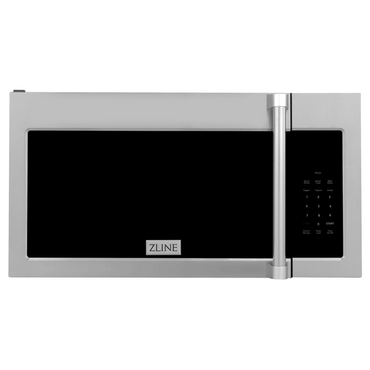 ZLINE 1.5 cu. ft. Over the Range Convection Microwave Oven in Stainless Steel With Traditional Handle and Sensor Cooking