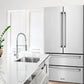 ZLINE 22.5 cu. ft 36" Stainless Steel Freestanding Fingerprint Resistant French Door Refrigerator With Ice Maker