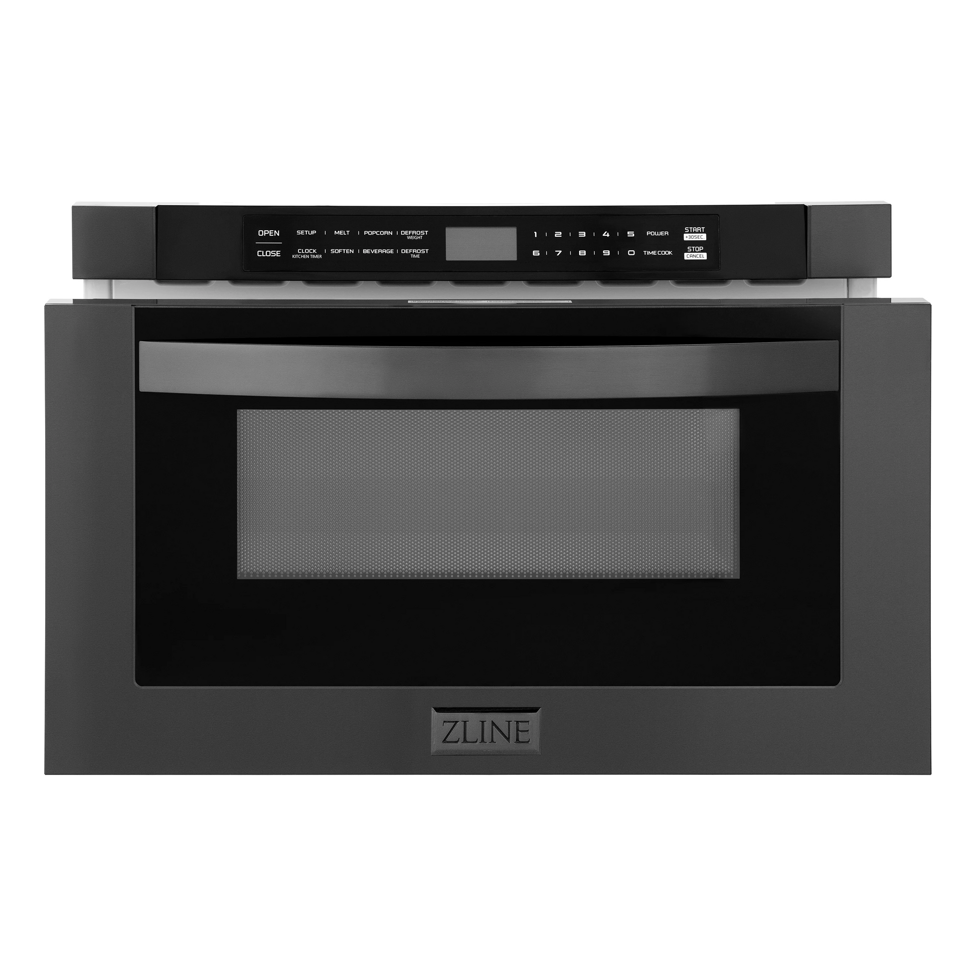 ZLINE 24" 1.2 cu. ft. Black Stainless Steel Built-In Microwave Drawer