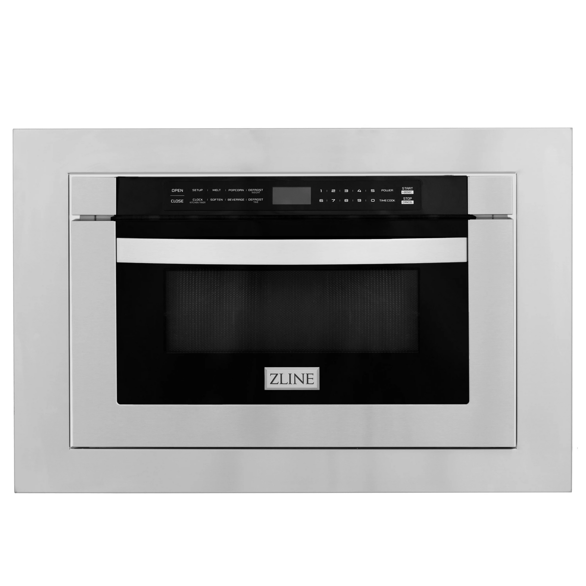 ZLINE 24" 1.2 cu. ft. Stainless Steel Microwave Drawer with 30" Trim Kit