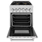 ZLINE 24" 2.8 cu. ft. Range with Gas Stove and Gas Oven in DuraSnow Stainless Steel with Brass Burners