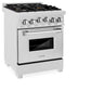 ZLINE 24" 2.8 cu. ft. Range with Gas Stove and Gas Oven in DuraSnow Stainless Steel with Brass Burners