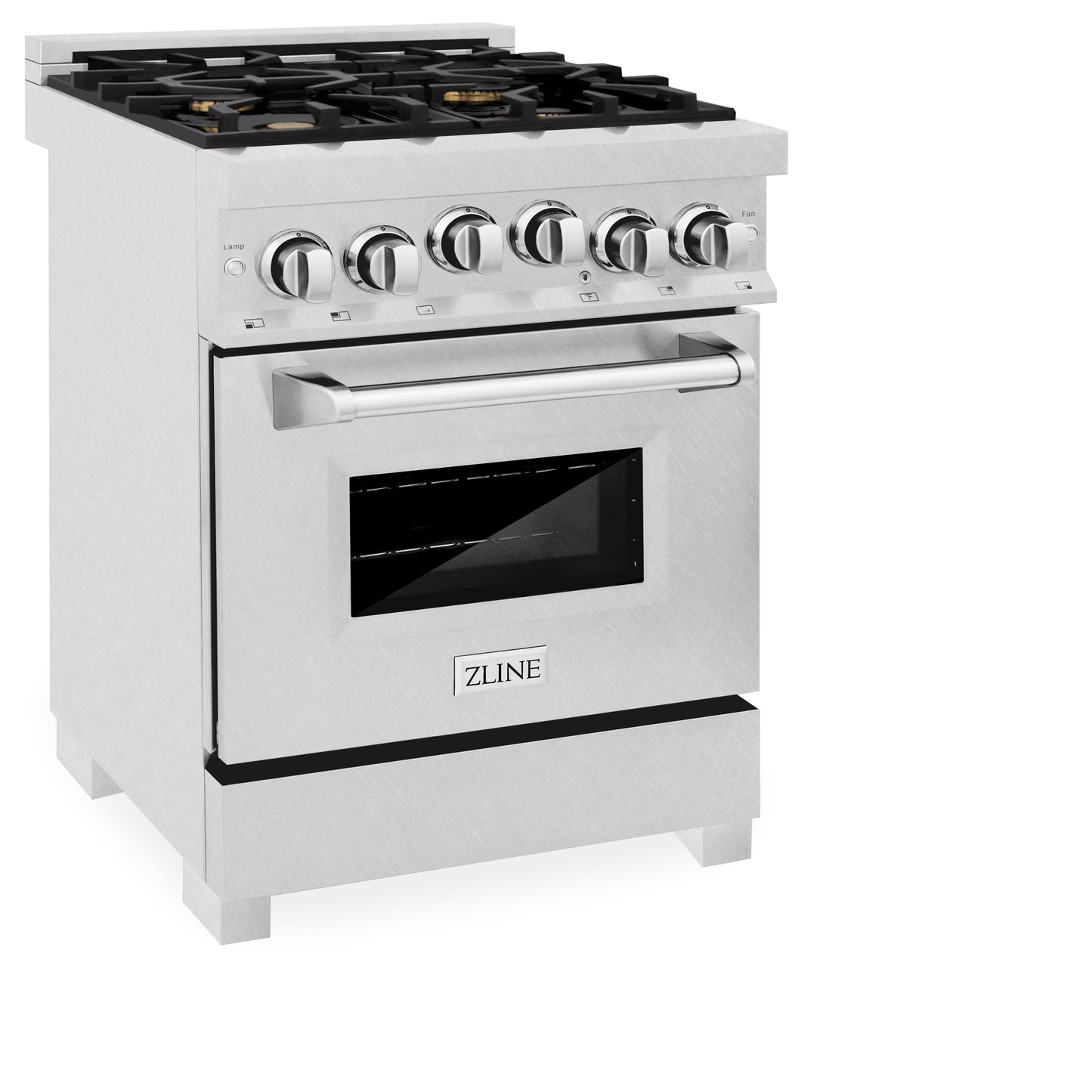 ZLINE 24" 2.8 cu. ft. Range with Gas Stove and Gas Oven in DuraSnow Stainless Steel with Brass Burners