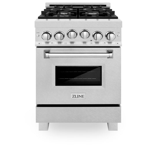 ZLINE 24" 2.8 cu. ft. Range with Gas Stove and Gas Oven in DuraSnow Stainless Steel