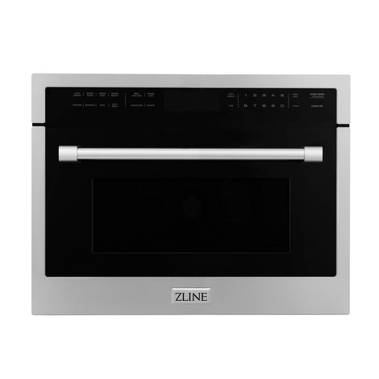 ZLINE 24" Stainless Steel Built-in Convection Microwave Oven With Speed and Sensor Cooking