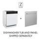 ZLINE 24" Tallac Custom Panel Ready Top Control Dishwasher With Stainless Steel Tub and 3rd Rack