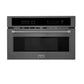 ZLINE 30" 1.6 cu ft. Black Stainless Steel Built-in Convection Microwave Oven With Speed and Sensor Cooking