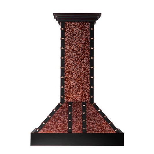 ZLINE 30" Designer Series Hand-Hammered Copper Oil-Rubbed Bronze Wall Mount Range Hood